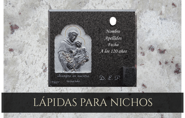 lapidas para nichos marmoles escosa