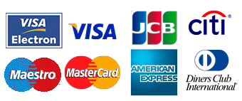 TPV Virtual compatible con Visa, Visa Electron, MasterCard, Maestro, American Express, Diners Club, JCB, Citicorp